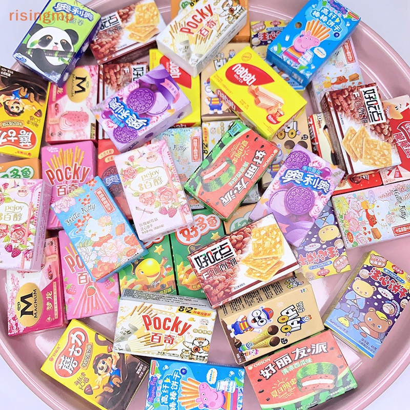 Set 5 Đồ Chơi Bánh Snack mini Trang Trí Nhà Búp Bê