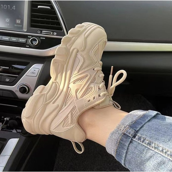 Giày Thể Thao Da pu Mũi Tròn Thời Trang Hàn Quốc Cho Nữ