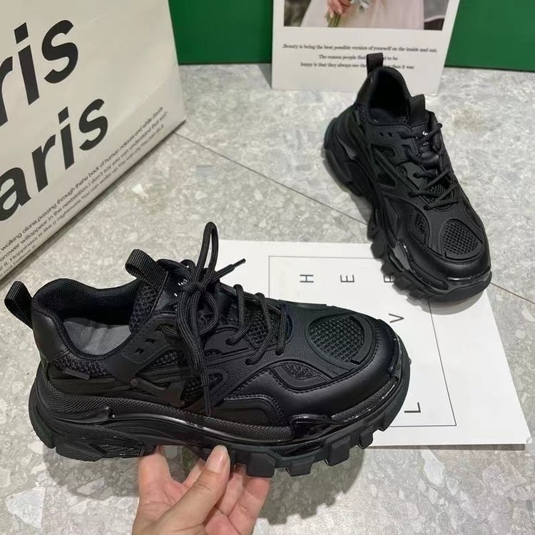 Giày Thể Thao Da pu Mũi Tròn Thời Trang Hàn Quốc Cho Nữ