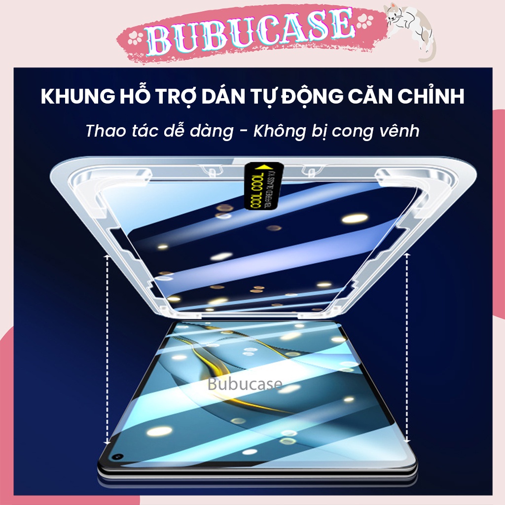 Kính Cường Lực Khuôn Tự Dán Cho iPad Cho Gen 5/6/7/8/9/10, Air 1/2/4/5, Pro 11", Pro 12.9" - Full Màn Hình