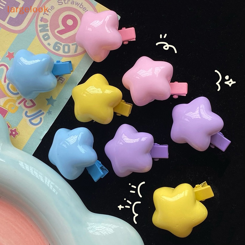 Kẹp Tóc Hình Ngôi Sao Năm Cánh Màu Kẹo Ngọt Dễ Thương Cho Bé Gái