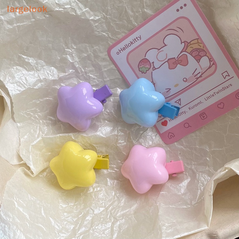 Kẹp Tóc Hình Ngôi Sao Năm Cánh Màu Kẹo Ngọt Dễ Thương Cho Bé Gái