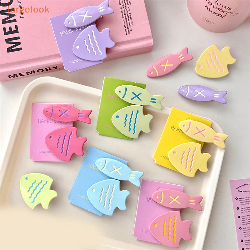 Set 1 / 2 Kẹp Tóc Hình Cá Hoạt Hình Dễ Thương Cho Nữ