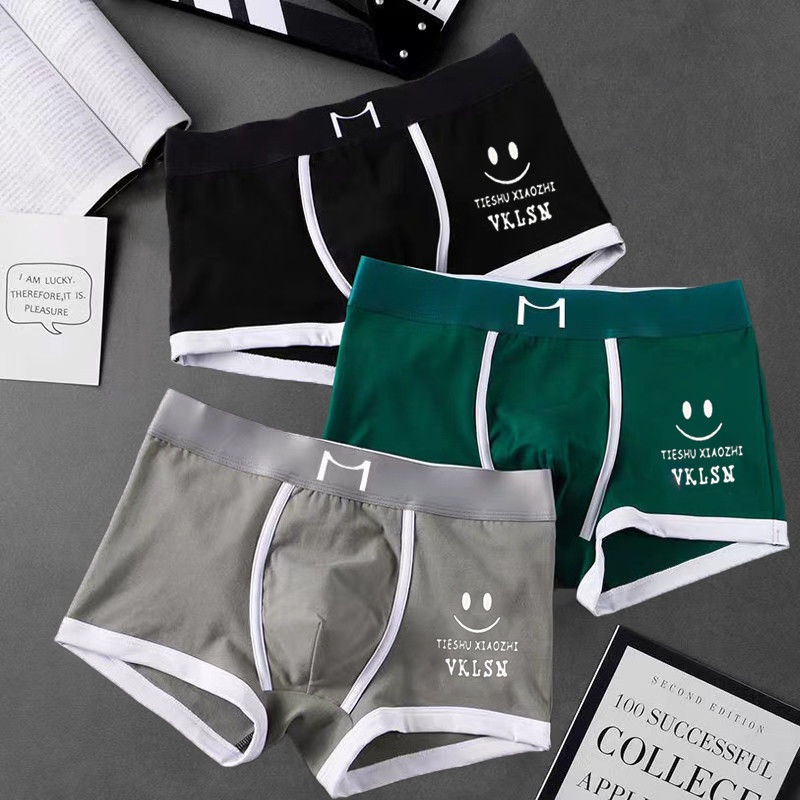 Quần Lót boxer cotton Mềm Mại Thoáng Khí Cho Nam