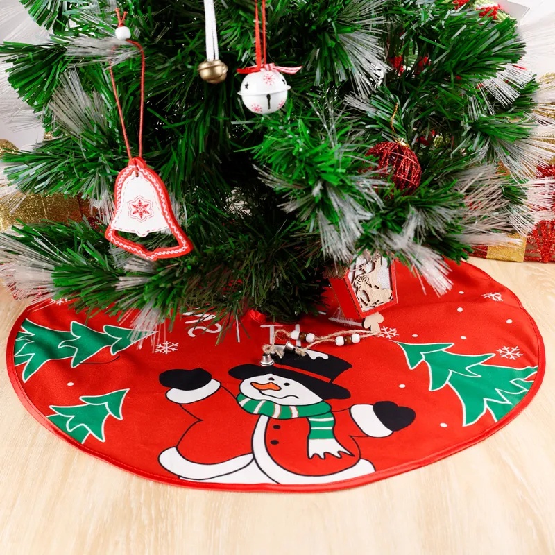 Thảm Lót Trang Trí Cây Thông Noel Hình Tuần Lộc Hoạt Hình 62cm