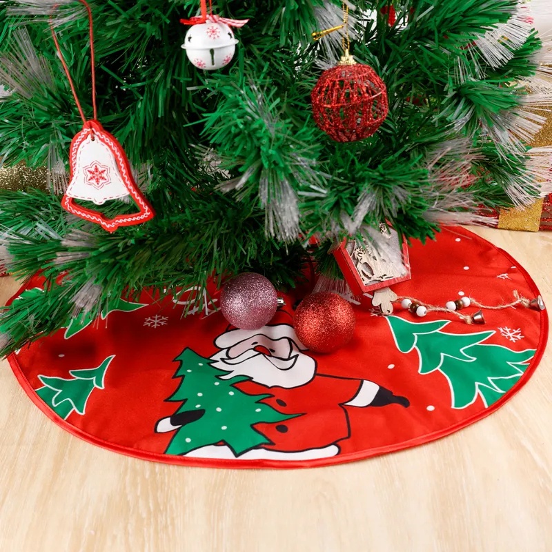 Thảm Lót Trang Trí Cây Thông Noel Hình Tuần Lộc Hoạt Hình 62cm