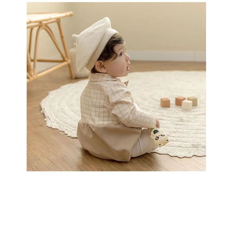 Áo Sơ Mi Giả Hai Mảnh Thắt Nơ Phong Cách Hàn Quốc Thời Trang Xuân Thu Hàng Trăm Ngày Dành Cho Bé Trai