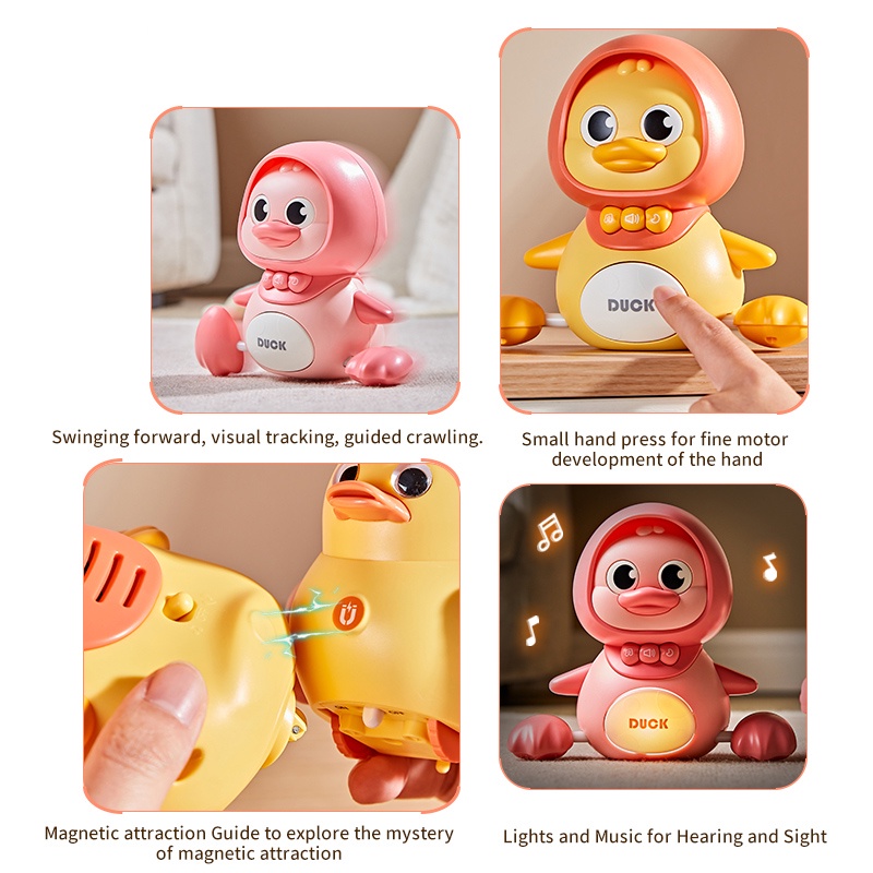 Tik tok Đồ Chơi Vịt Vàng Tập Đi Bộ Dành Cho Bé