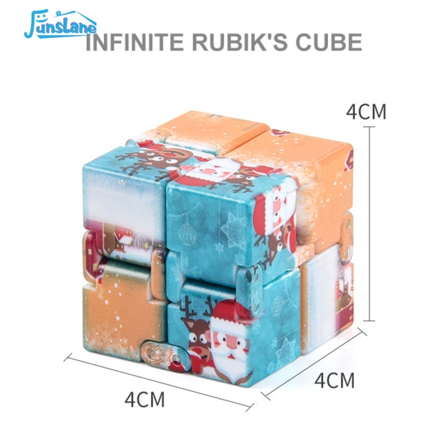 Funlane Đồ Chơi Khối Rubik 2x2 Bỏ Túi Hình Vuông Giảm Căng Thẳng Ma Thuật halloween / Giáng Sinh