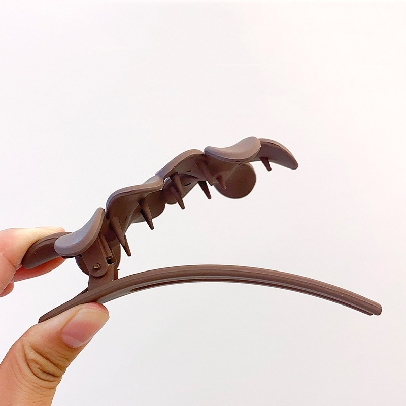 Kẹp Tóc Đuôi Ngựa / Kẹp Tóc Đuôi Ngựa Bằng acrylic Nhám Màu Trơn / Kẹp Tóc Đuôi Ngựa Khí Chất Cá Tính Dành Cho Bạn Nữ