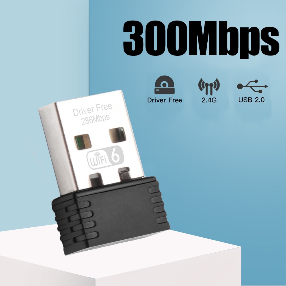 Usb Thu Sóng wifi 2.4ghz 300mbps Cho Máy Tính Thẻ