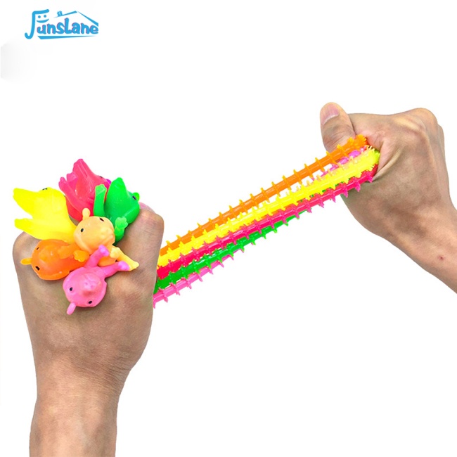 Funlane Đồ Chơi Sâu Mì Đàn Hồi Giảm Căng Thẳng