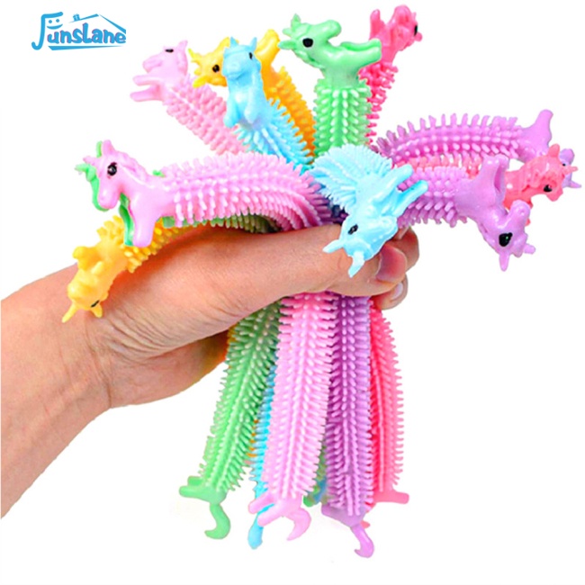 Funlane Đồ Chơi Sâu Mì Đàn Hồi Giảm Căng Thẳng