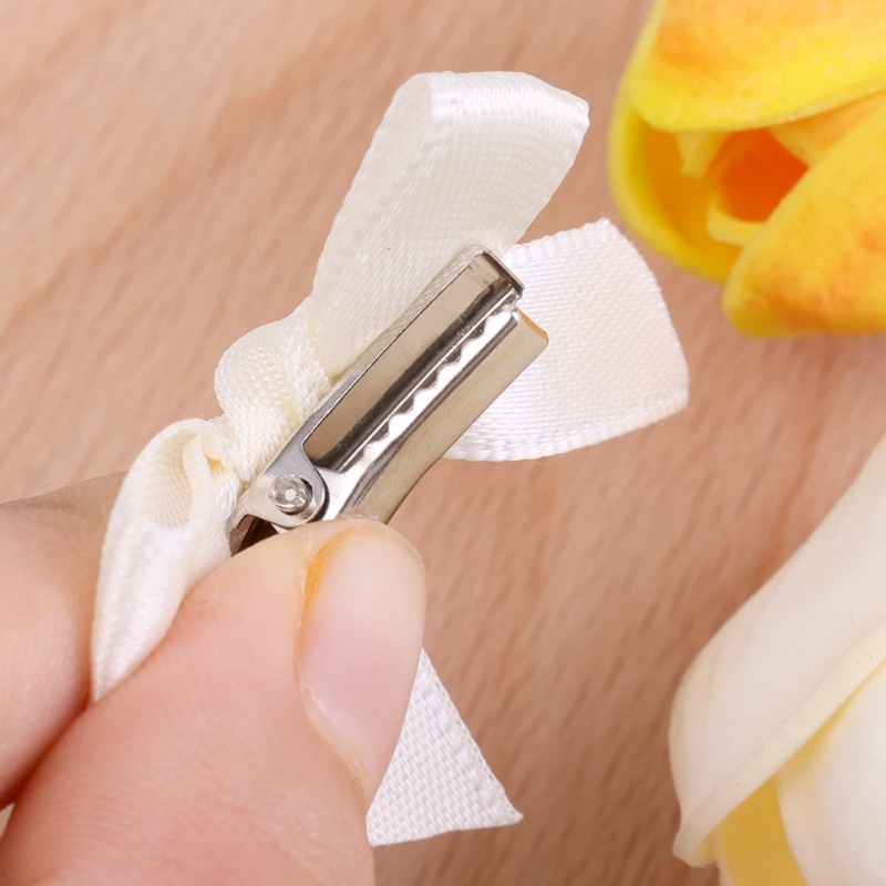 Set 1 / 2 / 8 Kẹp Tóc Nơ mini Nhiều Màu Dễ Thương Cho Nữ