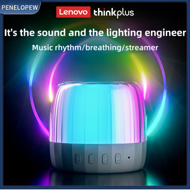 Hw Loa bluetooth Không Dây lenovo k3plus Có Đèn Led Nhiều Màu Sắc rgb tws