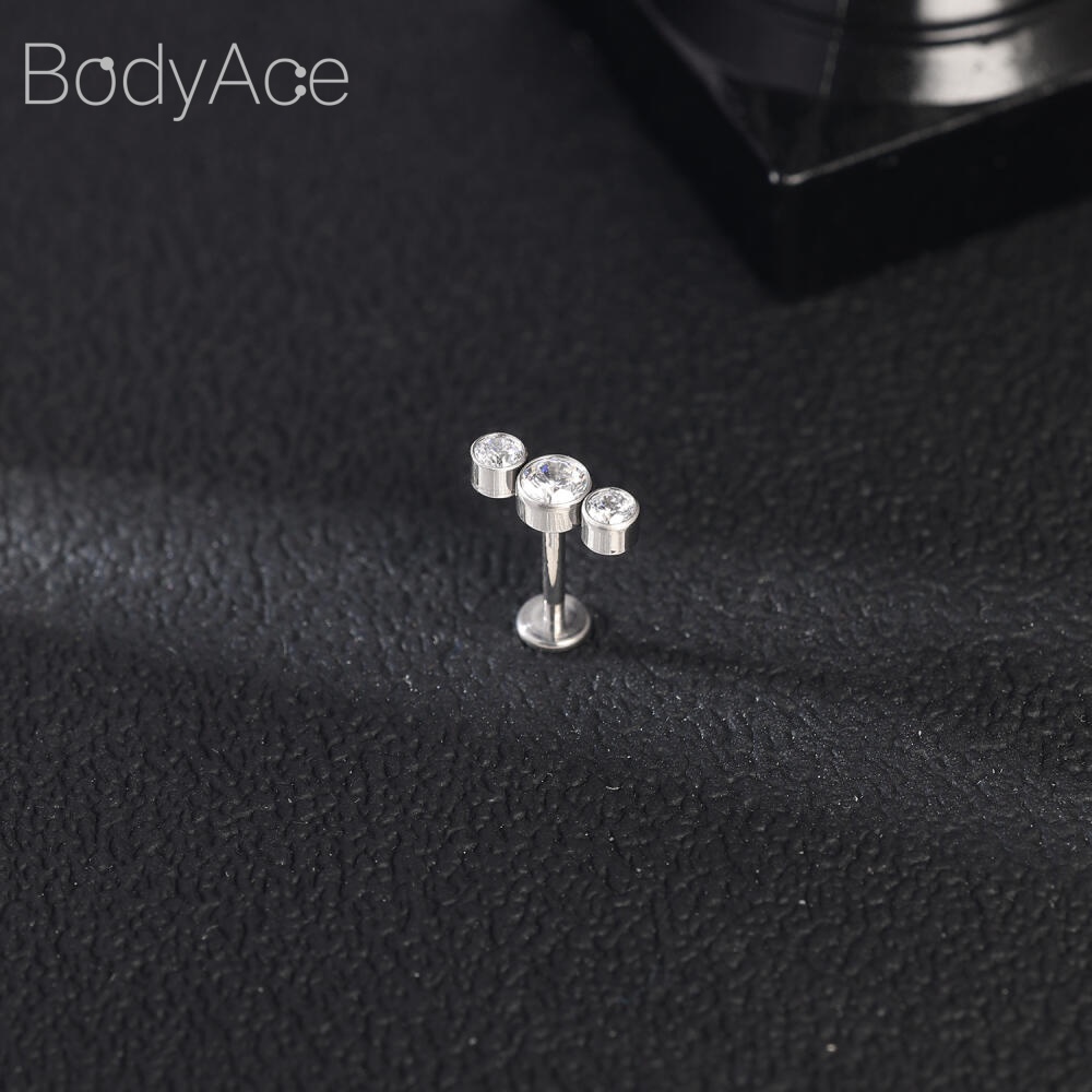 Bodyace 1 Khuyên Tai 16g g23 Bằng Thép Titan Hình Bướm Mặt Trăng Trái Tim