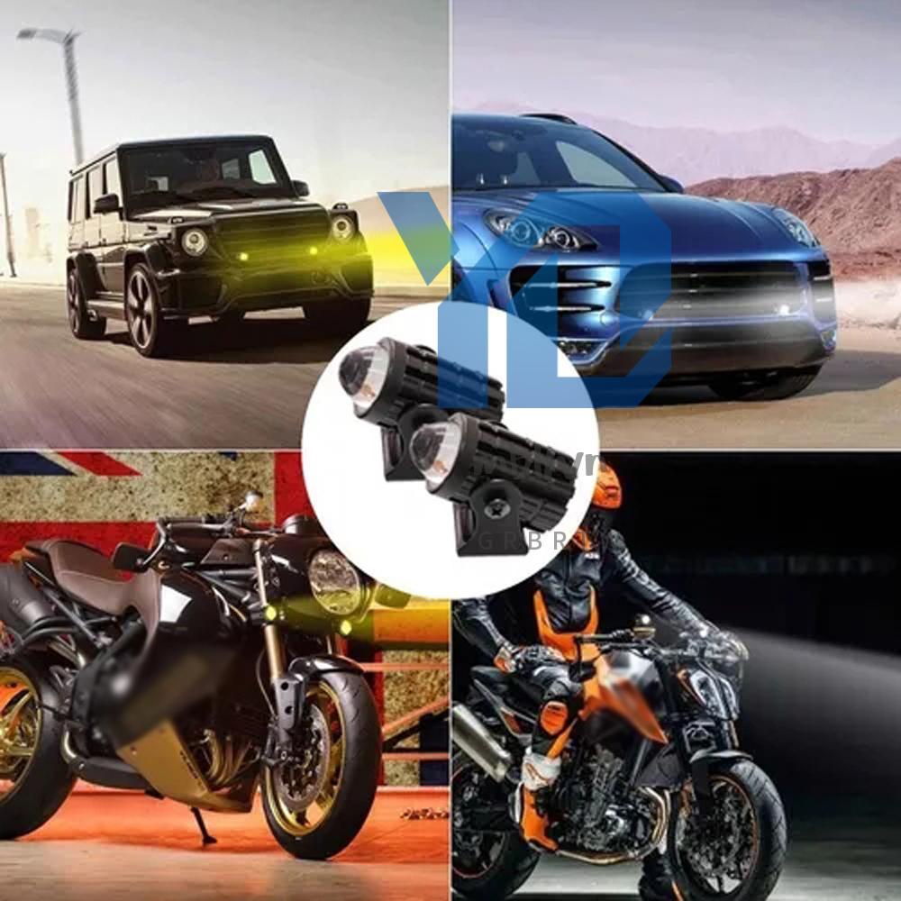 Bộ 2 Đèn led Chiếu Sáng Đèn Pha Chống Nước 10-80v Dành Cho Xe Hơi / Tàu Thuyền / atv / atv