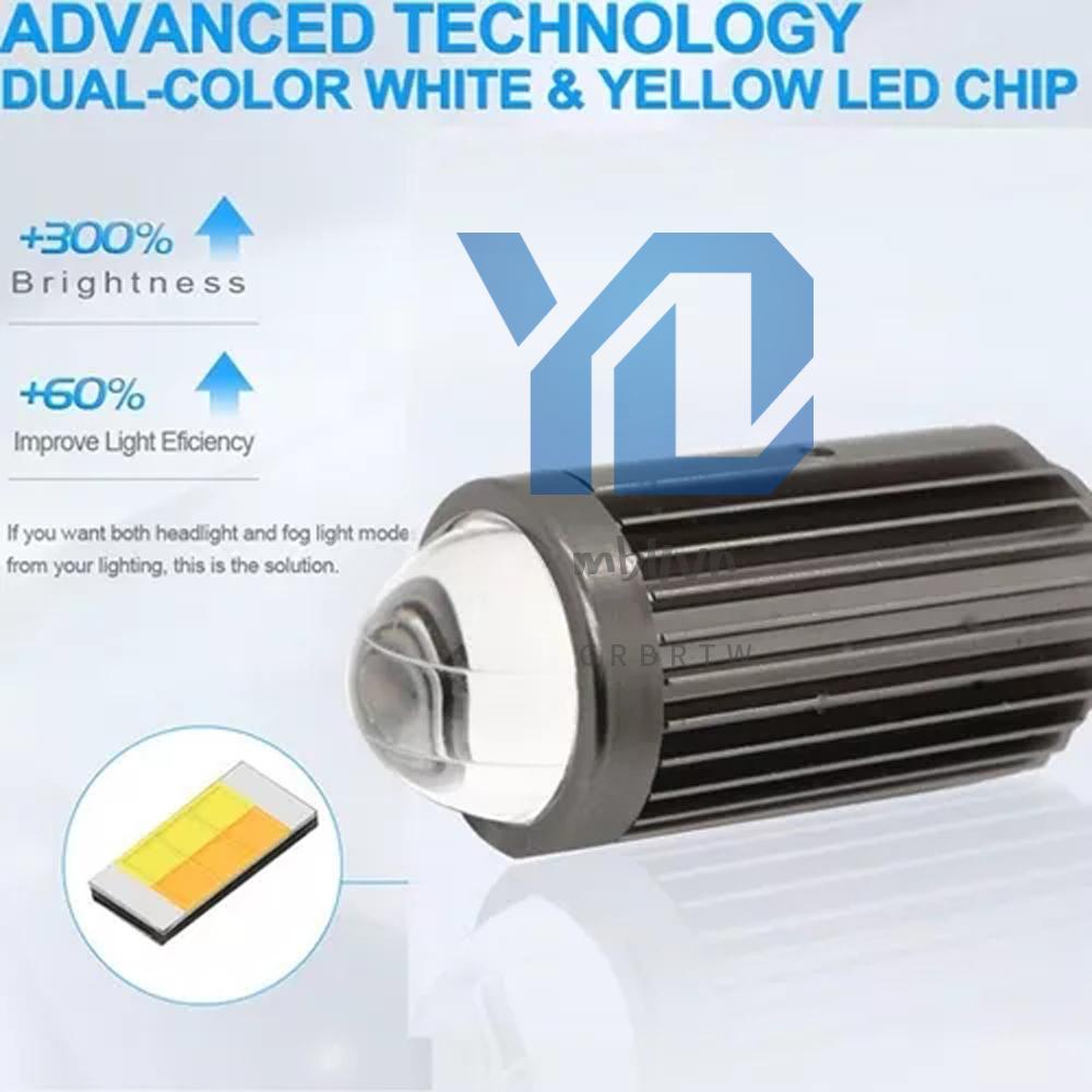 Bộ 2 Đèn led Chiếu Sáng Đèn Pha Chống Nước 10-80v Dành Cho Xe Hơi / Tàu Thuyền / atv / atv