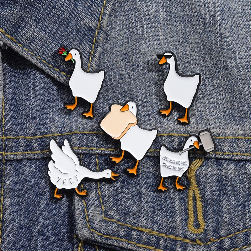 Hoạt Hình Ghim Cài Áo Hình Bánh Mì / Búa / Hoa Hồng / Kính Mát Ngộ Nghĩnh