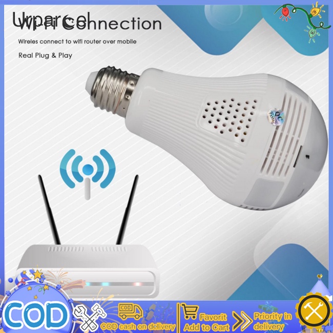 Camera An Ninh urparcel 960p 2.0mp h.265 Xoay 360 Độ Có Đèn Led Kết Nối wifi Chuyên Dụng Cho cctv / cctv Mắt