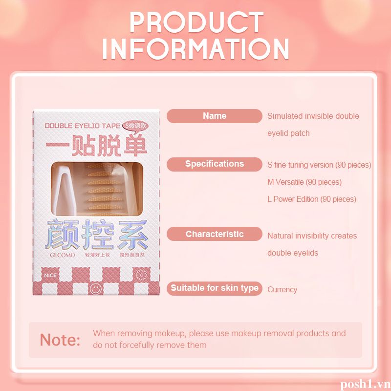 💌💌Miếng Dán Kích Mí Không Đường May Bền Màu