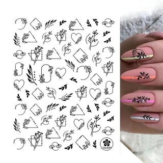 Nail sticker 3D hình dán nghệ thuật trang trí móng sticker dán móng tay móng chân