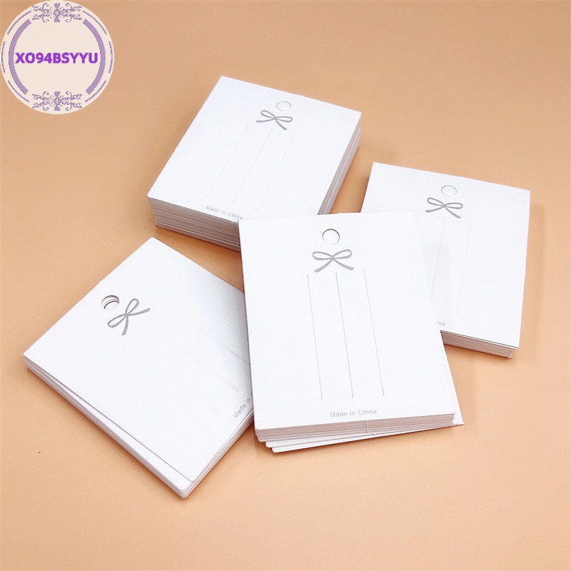 Xo94bsyu Set 50 Thẻ Kẹp Tóc Màu Trắng Chuyên Dụng Trưng Bày