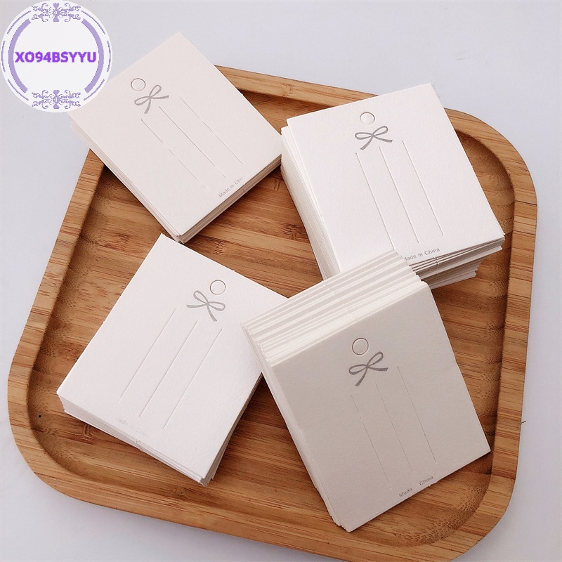 Xo94bsyu Set 50 Thẻ Kẹp Tóc Màu Trắng Chuyên Dụng Trưng Bày