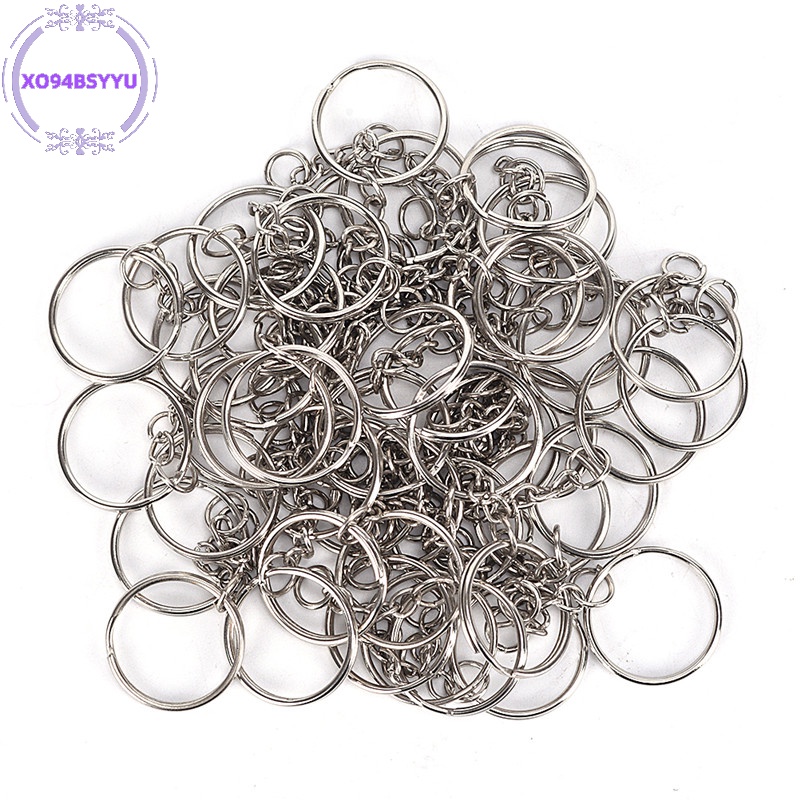 Xo94bsyu Set 50 Vòng Bạc Bóng 25mm Dùng Làm Móc Khóa diy vn