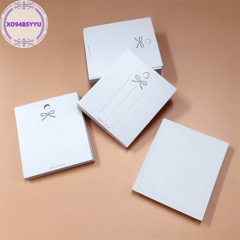Xo94bsyu Set 50 Thẻ Kẹp Tóc Màu Trắng Chuyên Dụng Trưng Bày