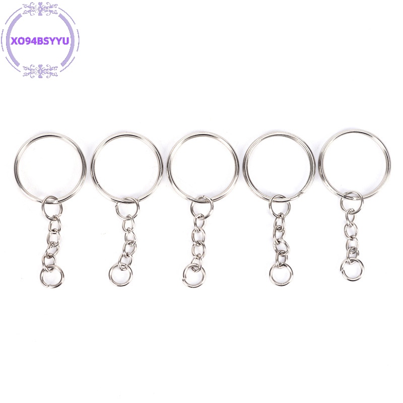 Xo94bsyu Set 50 Vòng Bạc Bóng 25mm Dùng Làm Móc Khóa diy vn
