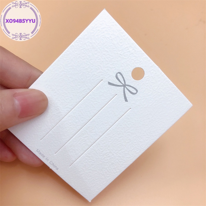 Xo94bsyu Set 50 Thẻ Kẹp Tóc Màu Trắng Chuyên Dụng Trưng Bày