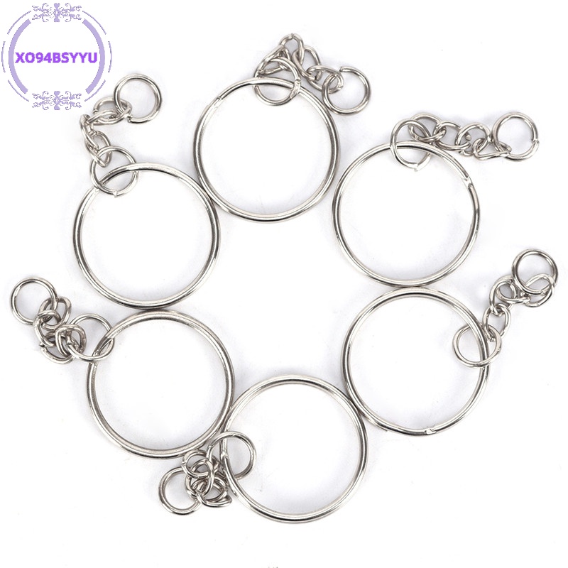 Xo94bsyu Set 50 Vòng Bạc Bóng 25mm Dùng Làm Móc Khóa diy vn