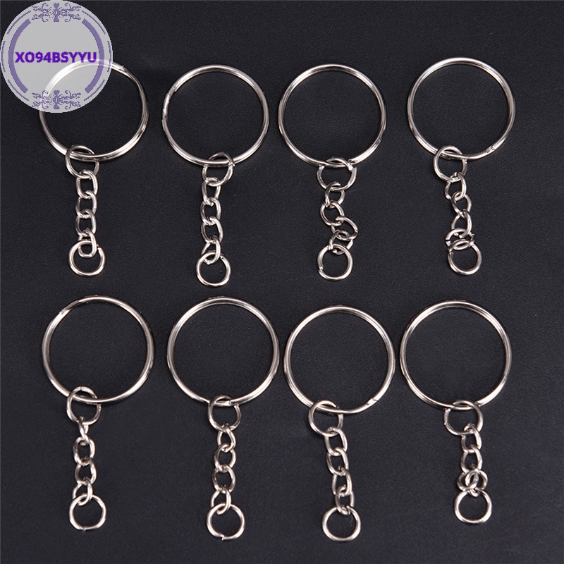 Xo94bsyu Set 50 Vòng Bạc Bóng 25mm Dùng Làm Móc Khóa diy vn