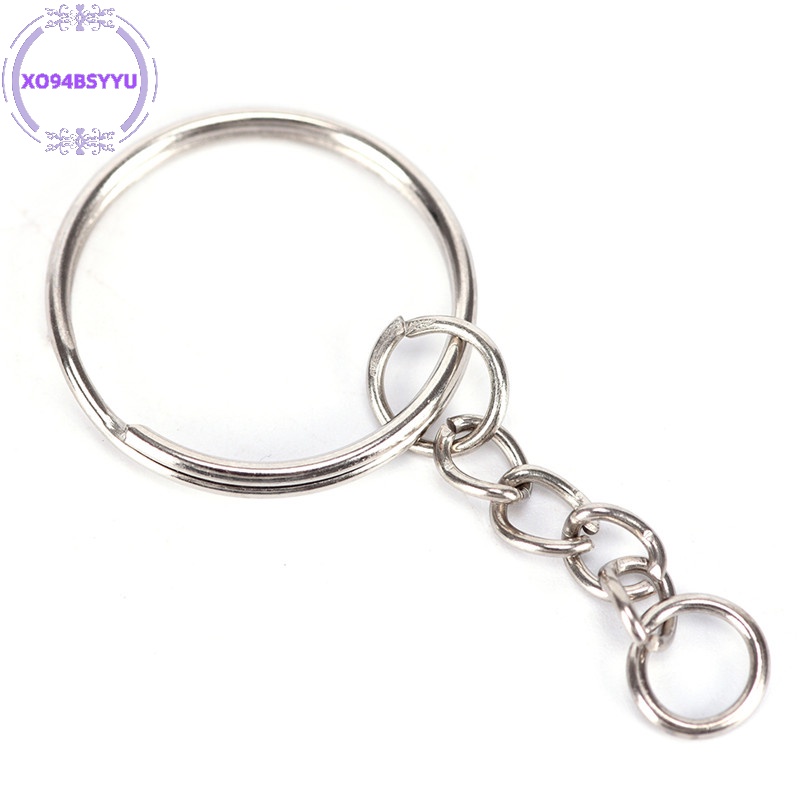 Xo94bsyu Set 50 Vòng Bạc Bóng 25mm Dùng Làm Móc Khóa diy vn