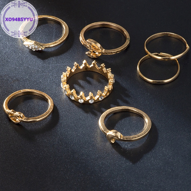 Xo94bsyu set 13 Nhẫn Thiết Kế Đơn Giản Làm Quà Tặng vn