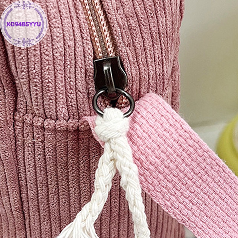 Xo94bsyyu Túi Đeo Chéo Hình Vuông Nhỏ Đơn Giản Bằng Vải Nhung Kẻ vn