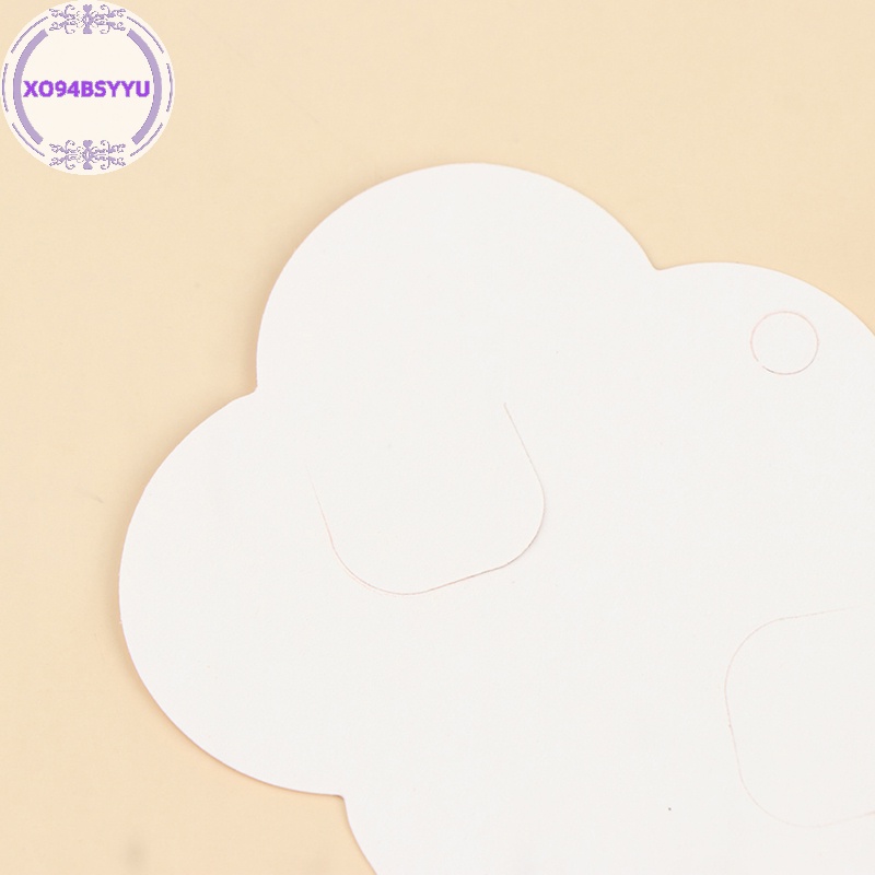 Xo94bsyu Set 50 Kẹp Tóc Giấy Hình Đám Mây Trưng Bày