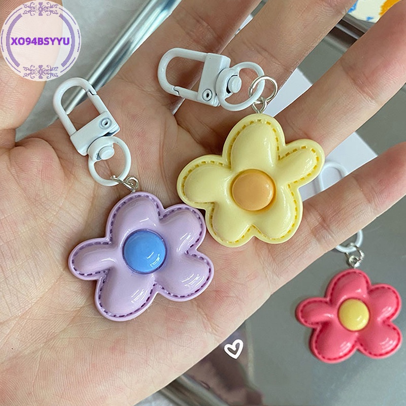 Xo94bsyu Móc Chìa Khóa / Túi Xách / Xe Hơi Hình Bông Hoa Màu Kẹo Dễ Thương diy vn