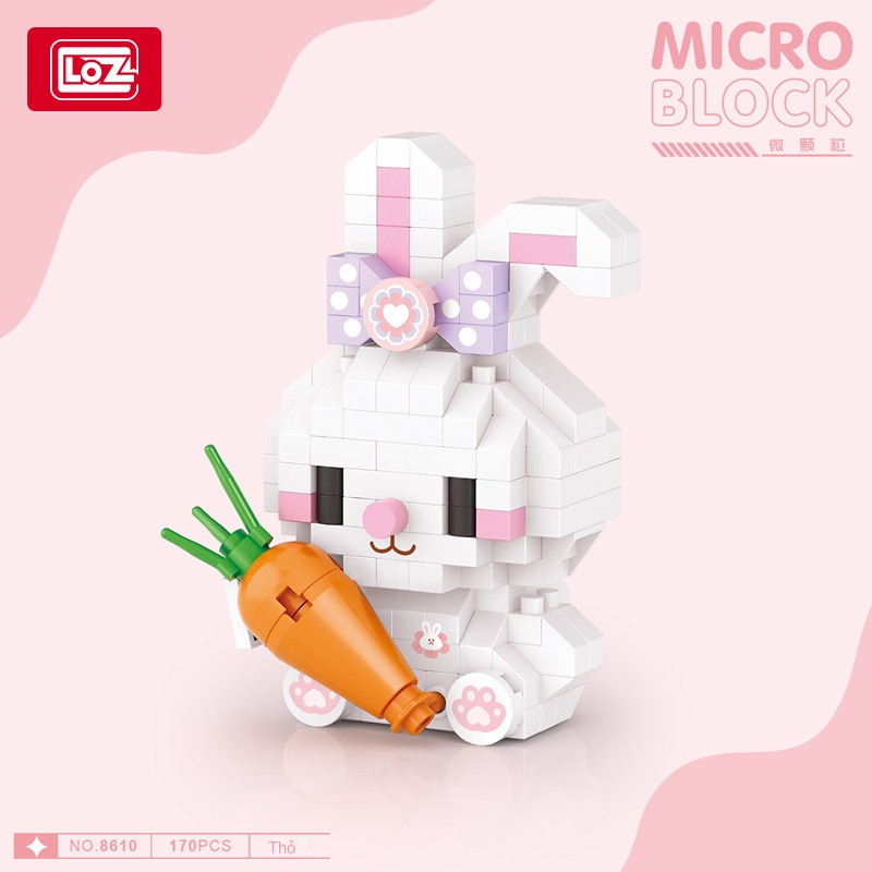 Lego Đồ Chơi Lắp Ráp Hình Động Vật Nhỏ Dễ Thương Phong Cách Trung Hoa Cho Bé Gái