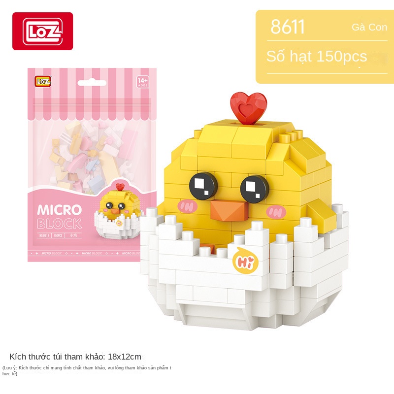 Lego Đồ Chơi Lắp Ráp Hình Động Vật Nhỏ Dễ Thương Phong Cách Trung Hoa Cho Bé Gái