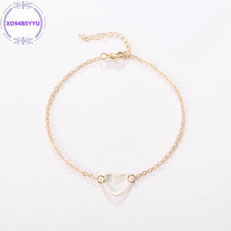 Xo94bsyu Vòng Tay Trang Sức Hình Trái Tim Đơn Giản Thời Trang Âu Mỹ Tự Làm Quà Tặng Cho Bạn Gái vn