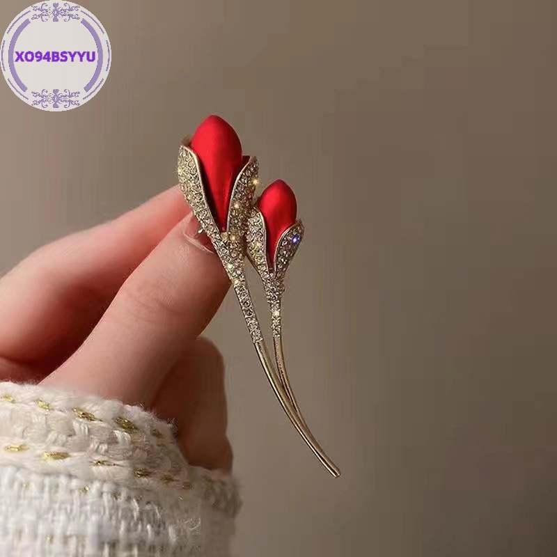 Xo94bsyyu Ghim Cài Áo Hình Hoa Hồng Đỏ Dành Cho Nữ vn