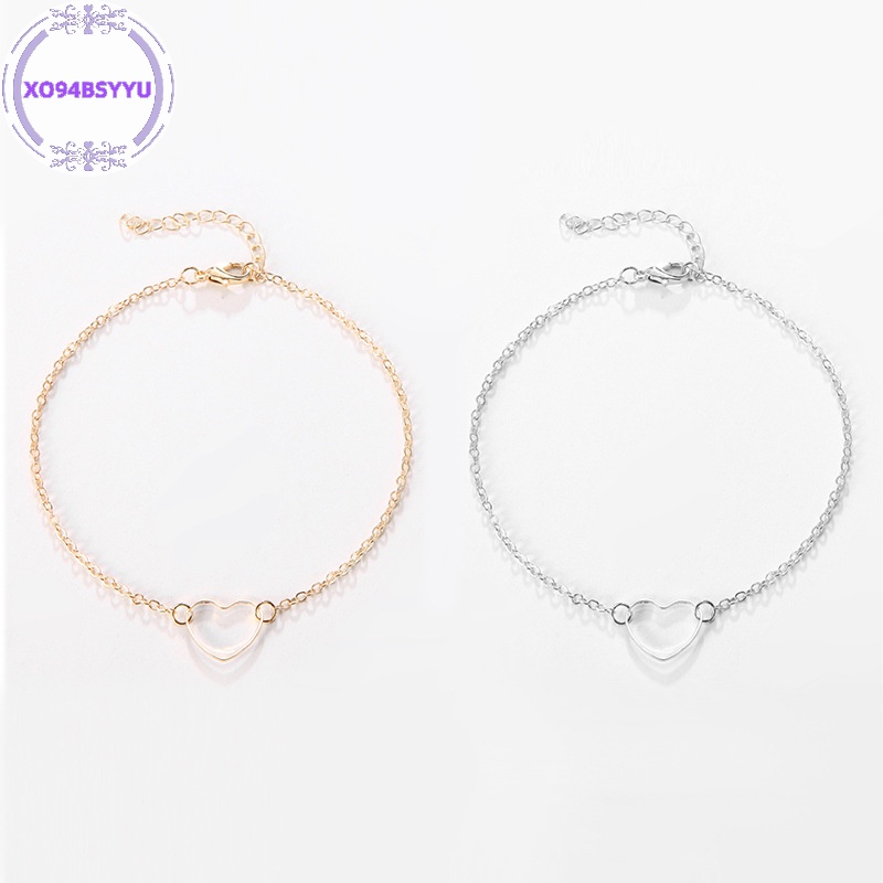 Xo94bsyu Vòng Tay Trang Sức Hình Trái Tim Đơn Giản Thời Trang Âu Mỹ Tự Làm Quà Tặng Cho Bạn Gái vn