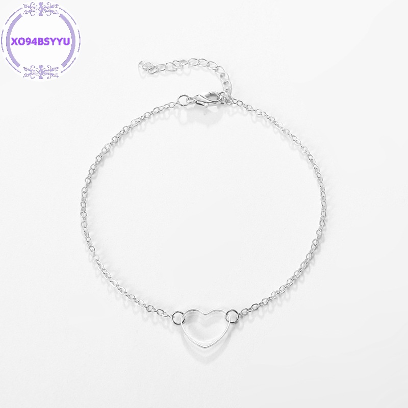 Xo94bsyu Vòng Tay Trang Sức Hình Trái Tim Đơn Giản Thời Trang Âu Mỹ Tự Làm Quà Tặng Cho Bạn Gái vn