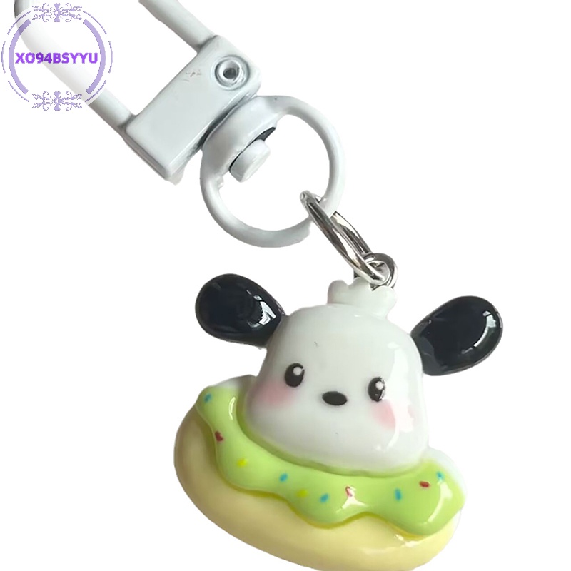 Xo94bsyu sanrio Móc Chìa Khóa Túi Xách Hoạt Hình my melody kitty Cuộn Tròn Dễ Thương Làm Quà Tặng Trang Trí Cho Bạn Gái vn