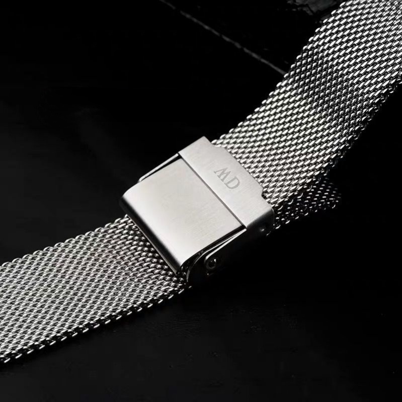 Dây Đeo Inox Chống Nước 0.6mesh Cho Đồng Hồ Thông Minh dw 12 / 13 / 14 / 17 / 18 / 19 / 20mm