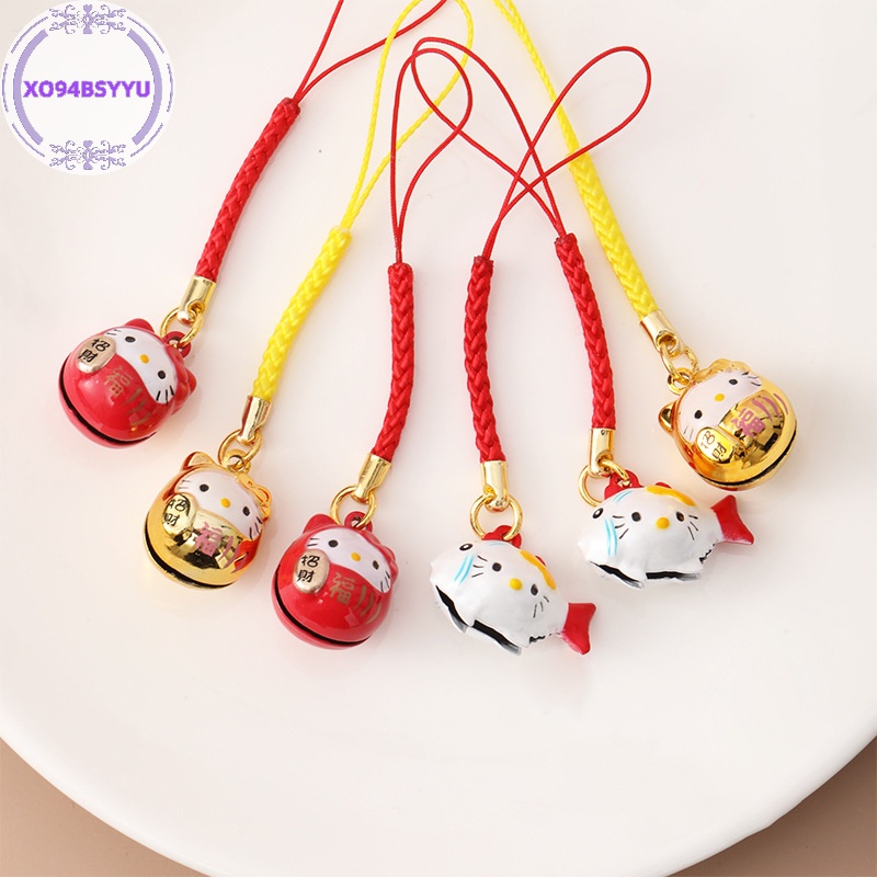 Móc Khóa Hình Mèo May Mắn Nhật Bản xo94bsyyu Có Chuông Dễ Thương