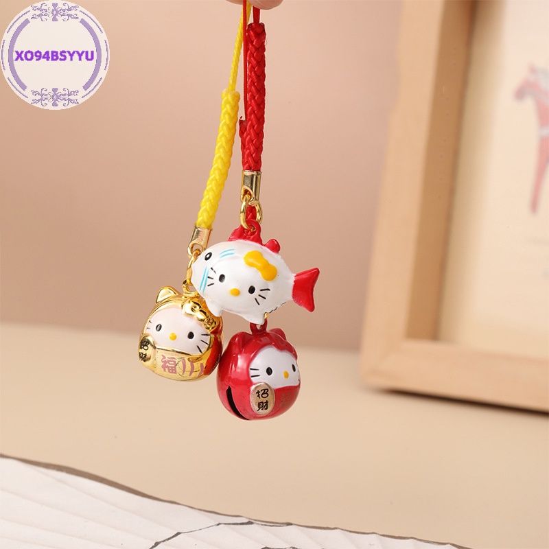 Móc Khóa Hình Mèo May Mắn Nhật Bản xo94bsyyu Có Chuông Dễ Thương