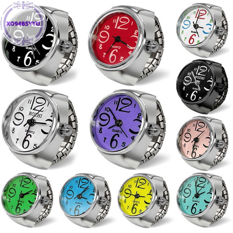 Xo94bsyu Nhẫn Đồng Hồ Đeo Tay Co Giãn Phong Cách punk hip hop Cá Tính Trang Trí Đồng Hồ Thời Trang Cho Cặp Đôi vn